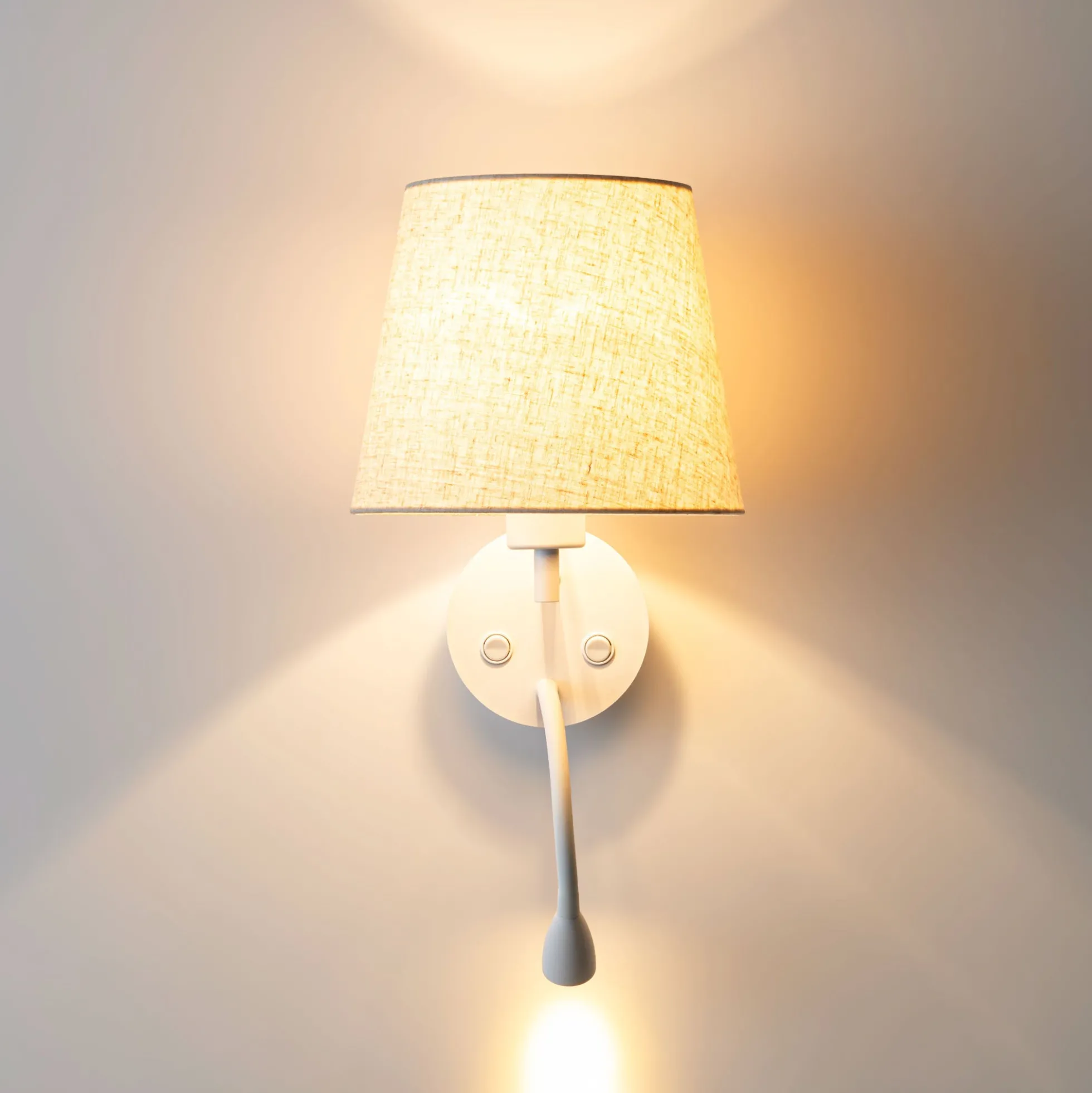 Aplique de pared para lectura "MAR II" - E27 + Foco LED flexible