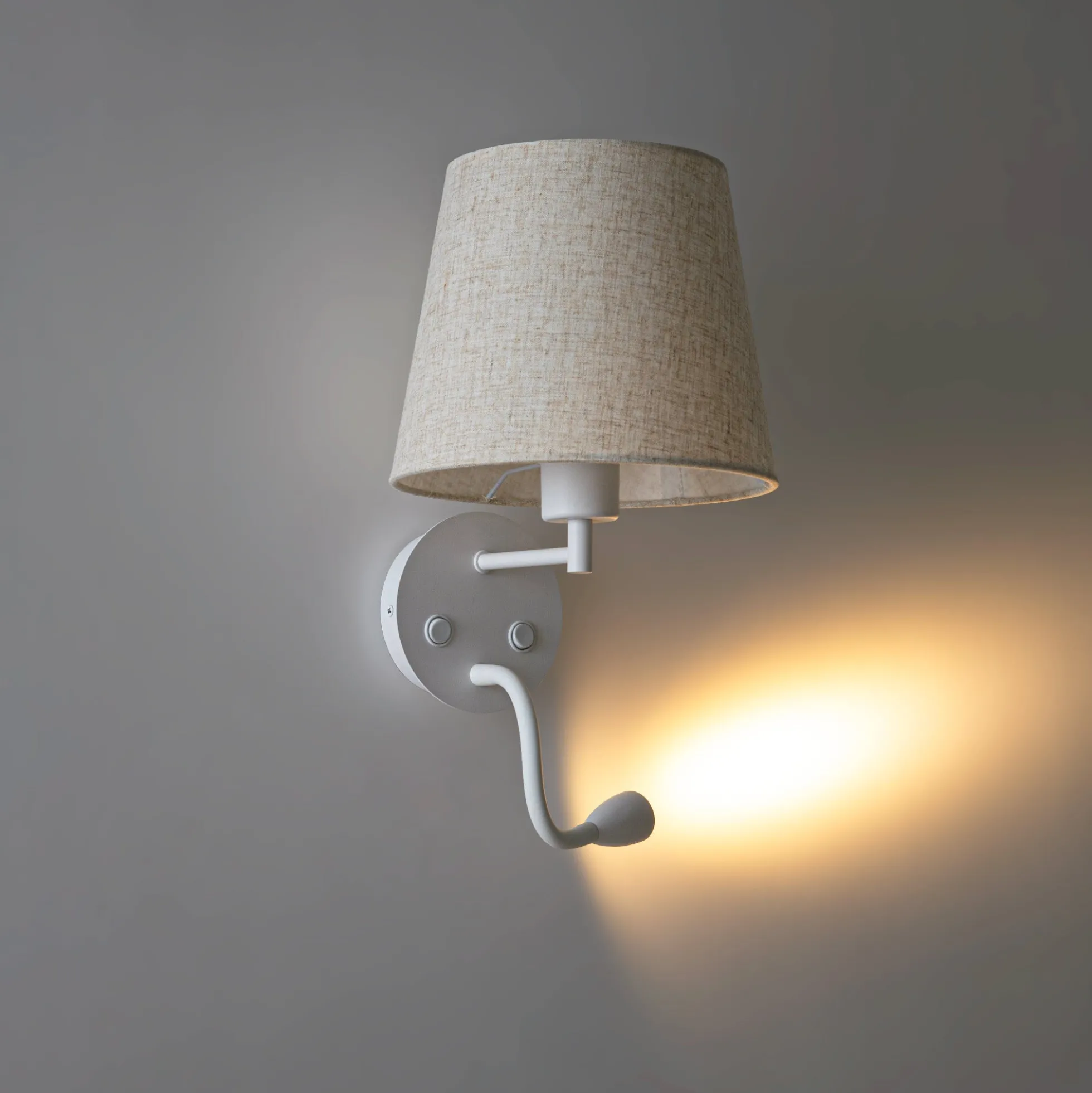 Aplique de pared para lectura "MAR II" - E27 + Foco LED flexible