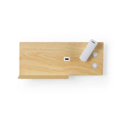 Aplique de pared para lectura con puerto USB
