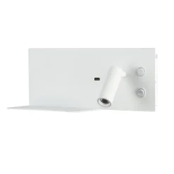 Aplique de pared para lectura con puerto USB