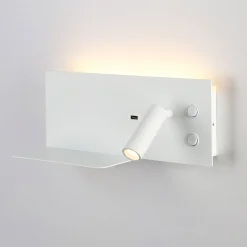 Aplique de pared para lectura con puerto USB