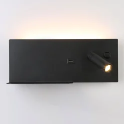 Aplique de pared para lectura con puerto USB