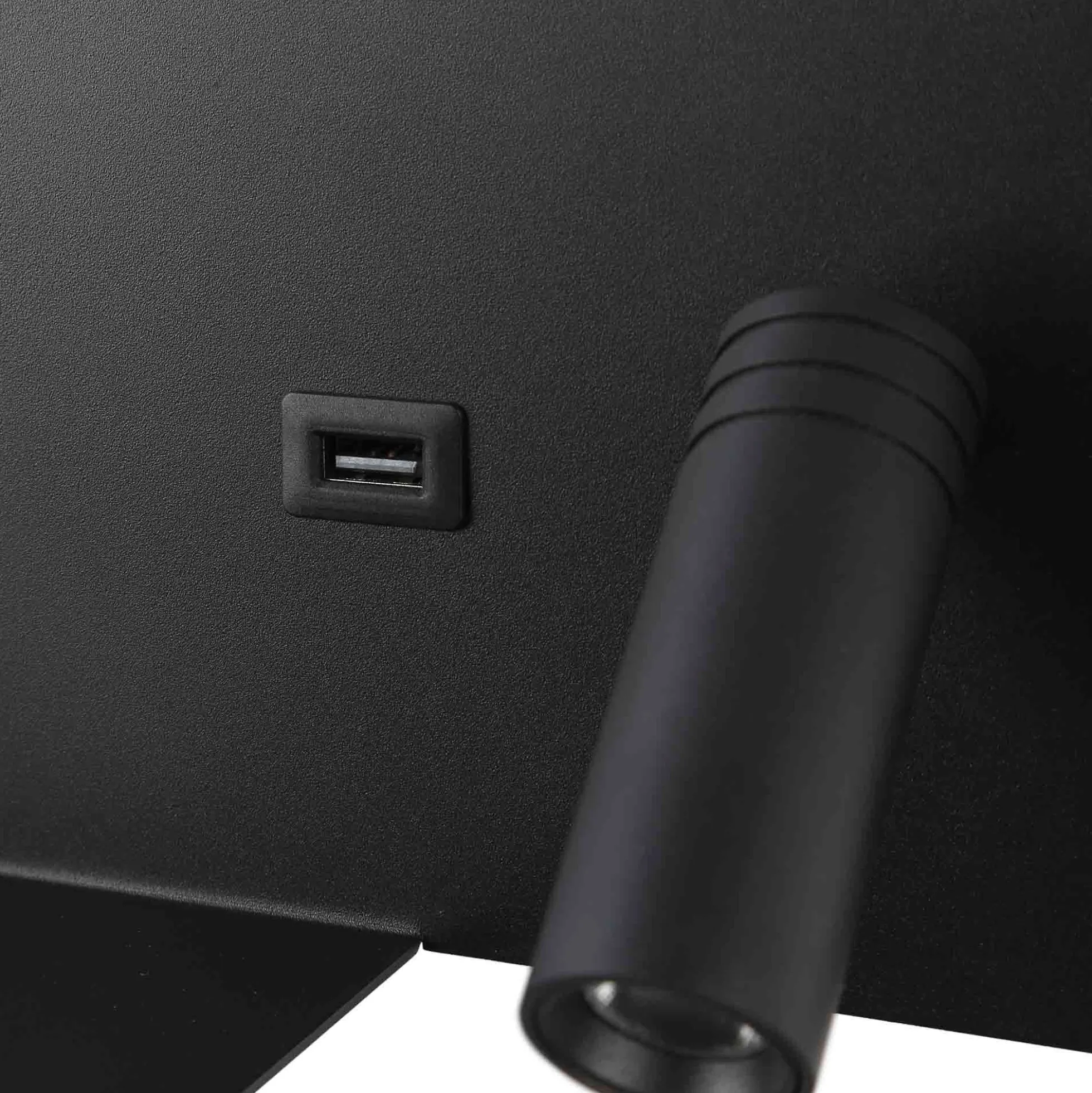 Aplique de pared para lectura con puerto USB "Kerta" - Iluminación doble - 3W+7W, lado derecho
