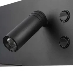 Aplique de pared para lectura con puerto USB