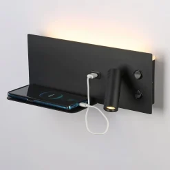 Aplique de pared para lectura con puerto USB