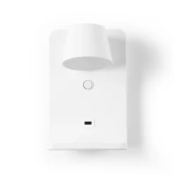 Aplique de pared para lectura con puerto USB