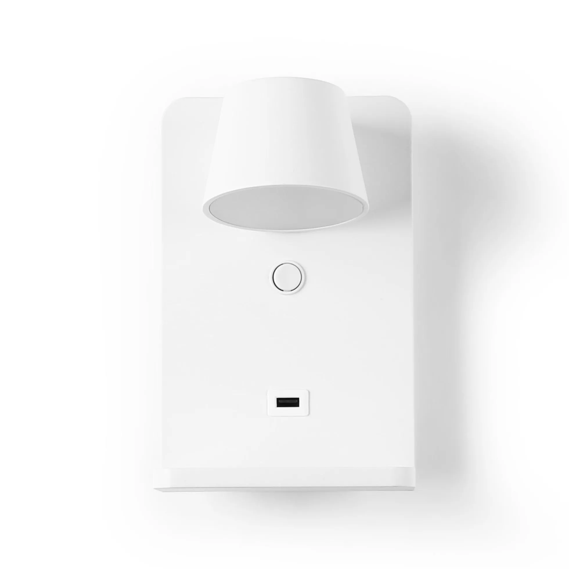 Aplique de pared para lectura con puerto USB "BASKOP W" - 6W - Base carga inalámbrica