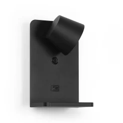 Aplique de pared para lectura con puerto USB