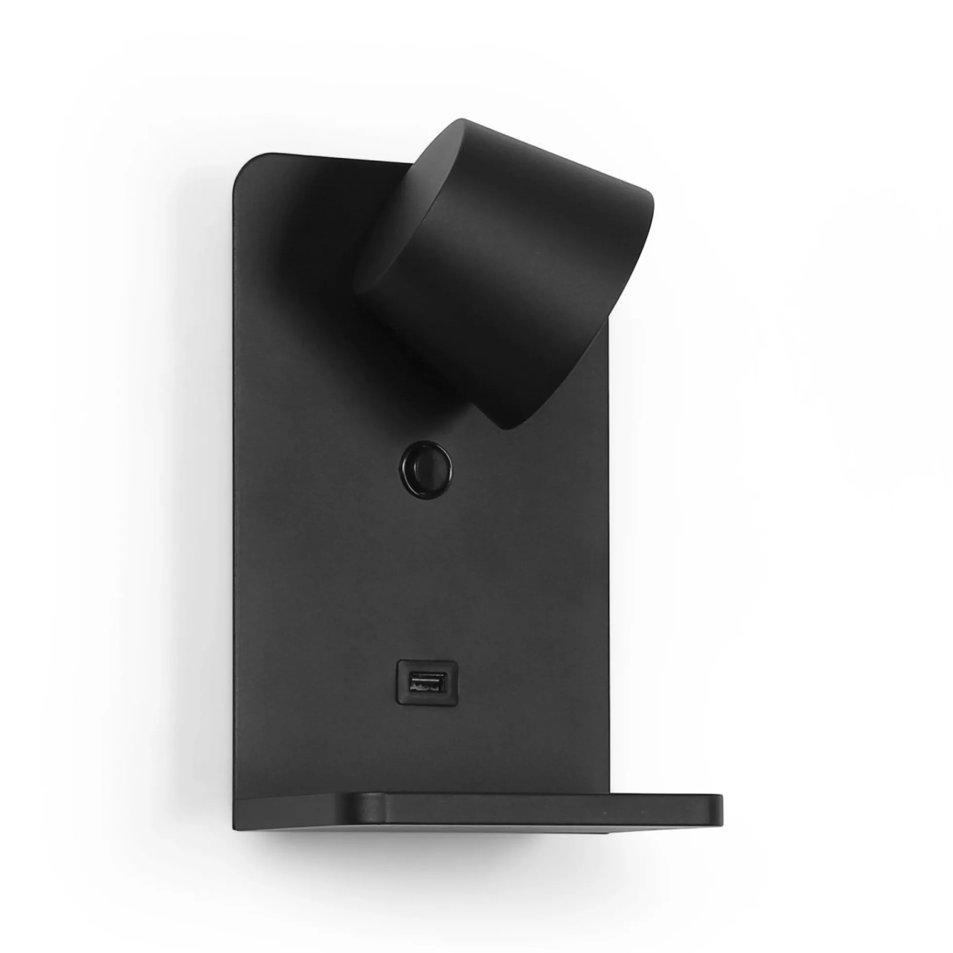 Aplique de pared para lectura con puerto USB "BASKOP W" - 6W - Base carga inalámbrica