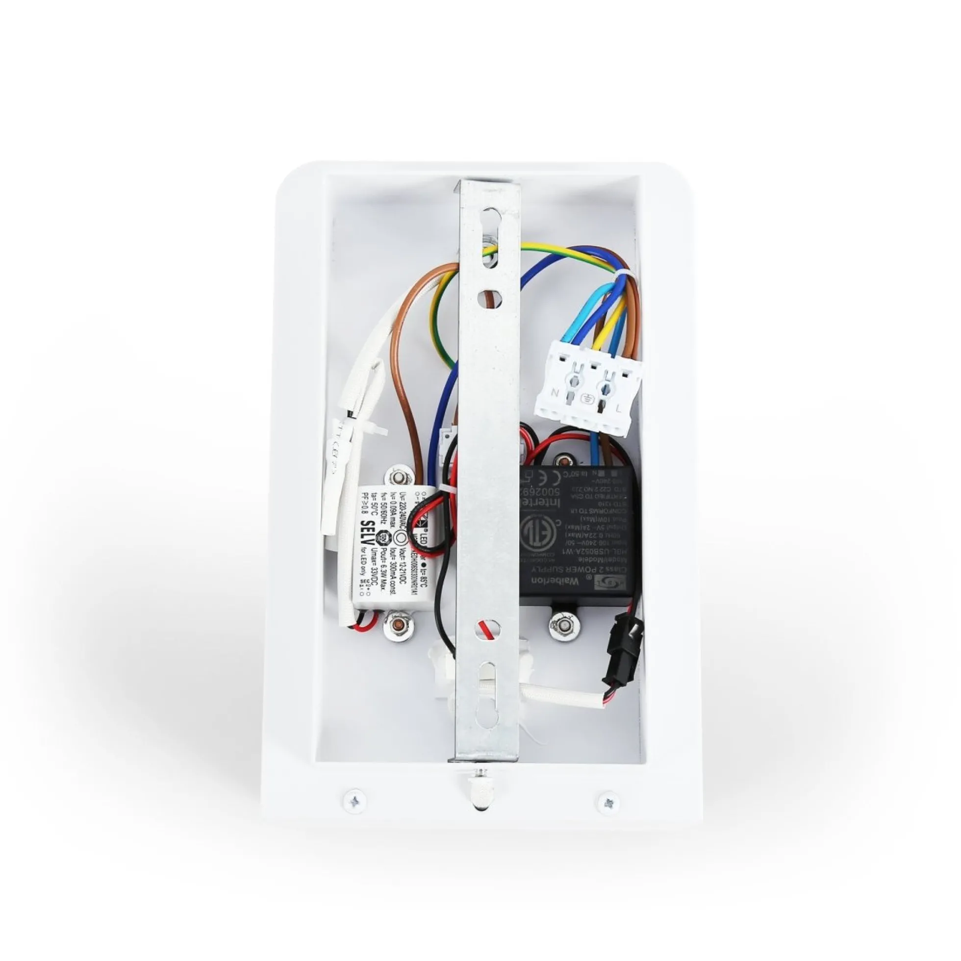 Aplique de pared para lectura con puerto USB "BASKOP W" - 6W - Base carga inalámbrica