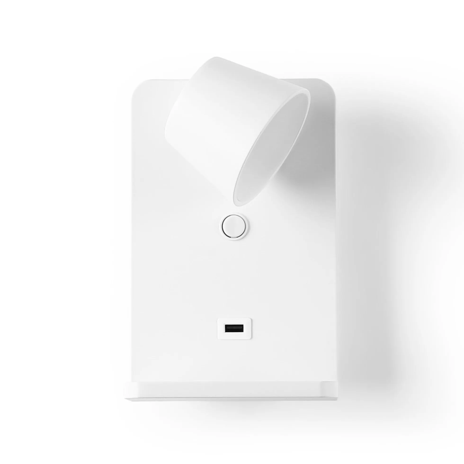 Aplique de pared para lectura con puerto USB "BASKOP W" - 6W - Base carga inalámbrica