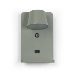 Aplique de pared para lectura con puerto USB