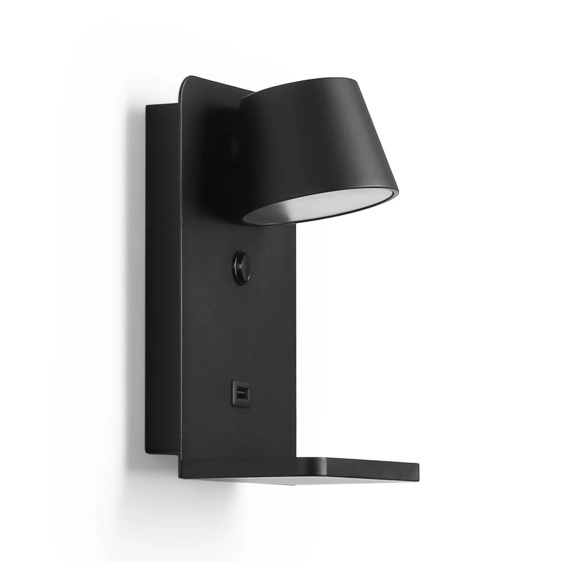Aplique de pared para lectura con puerto USB "BASKOP W" - 6W - Base carga inalámbrica