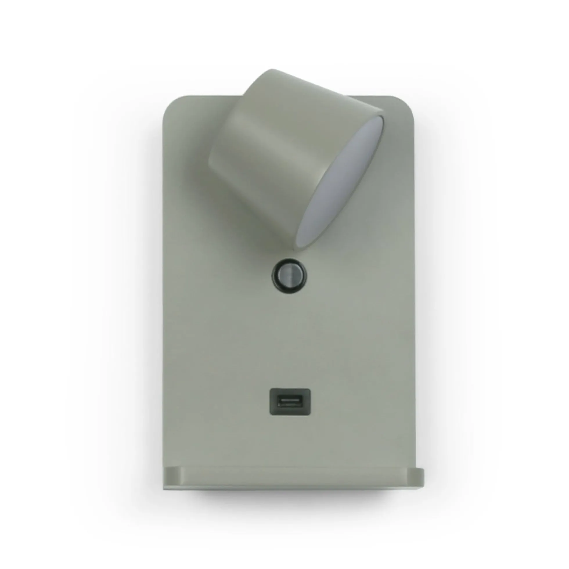 Aplique de pared para lectura con puerto USB "BASKOP W" - 6W - Base carga inalámbrica