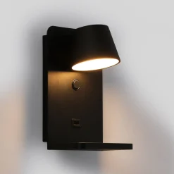 Aplique de pared para lectura con puerto USB