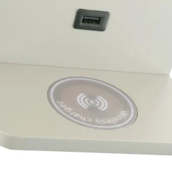 Aplique de pared para lectura con puerto USB