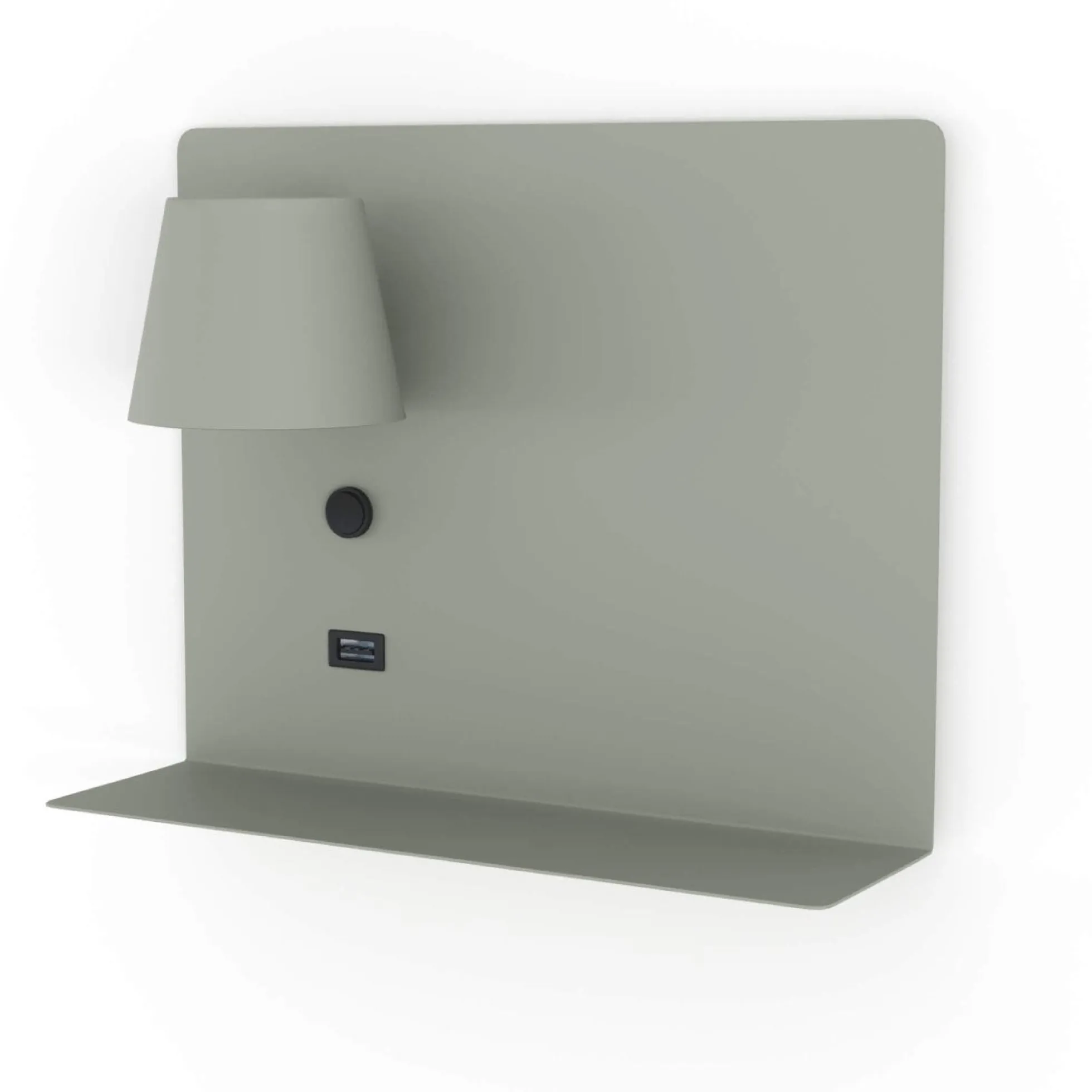 Aplique de pared para lectura con puerto USB "BASKOP" - 6W - Izquierda