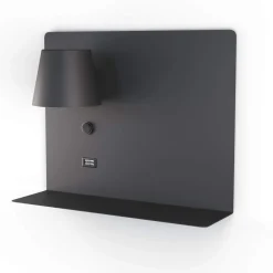 Aplique de pared para lectura con puerto USB