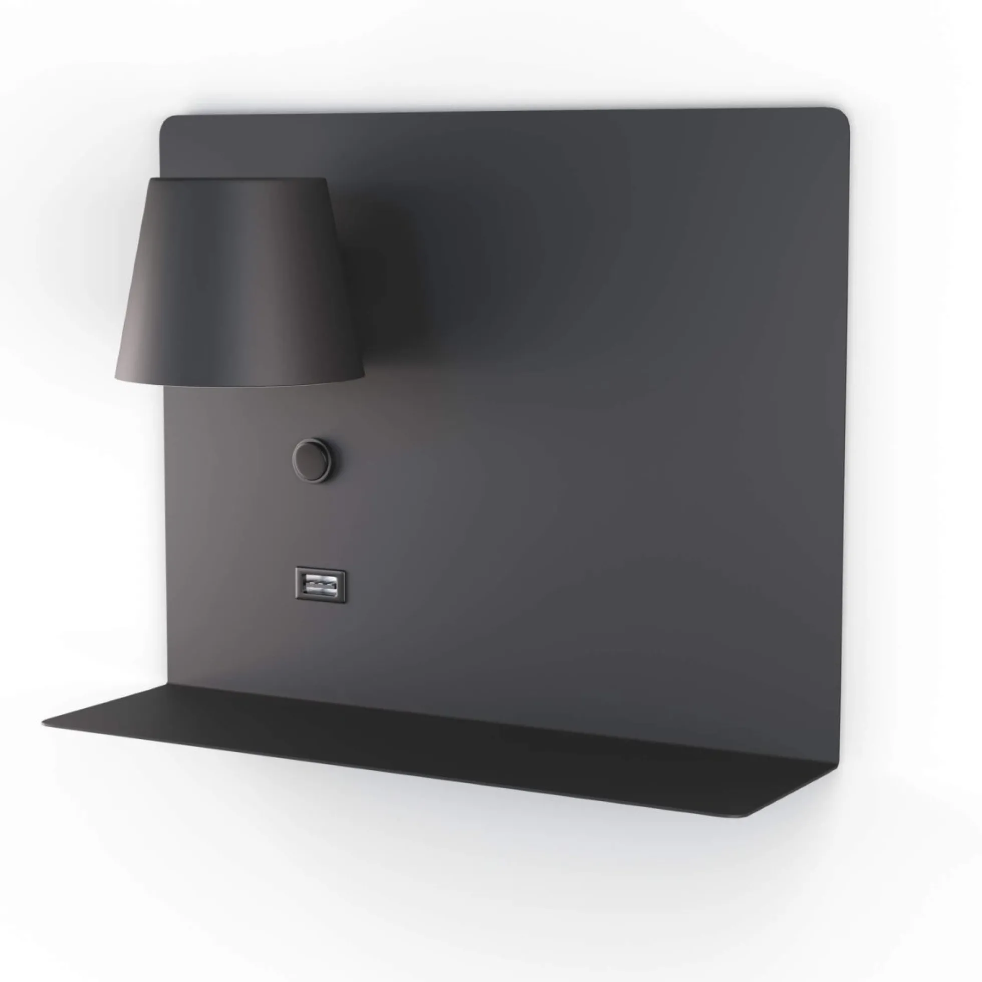 Aplique de pared para lectura con puerto USB "BASKOP" - 6W - Izquierda