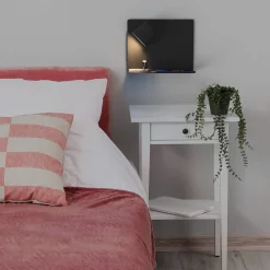 Aplique de pared para lectura con puerto USB