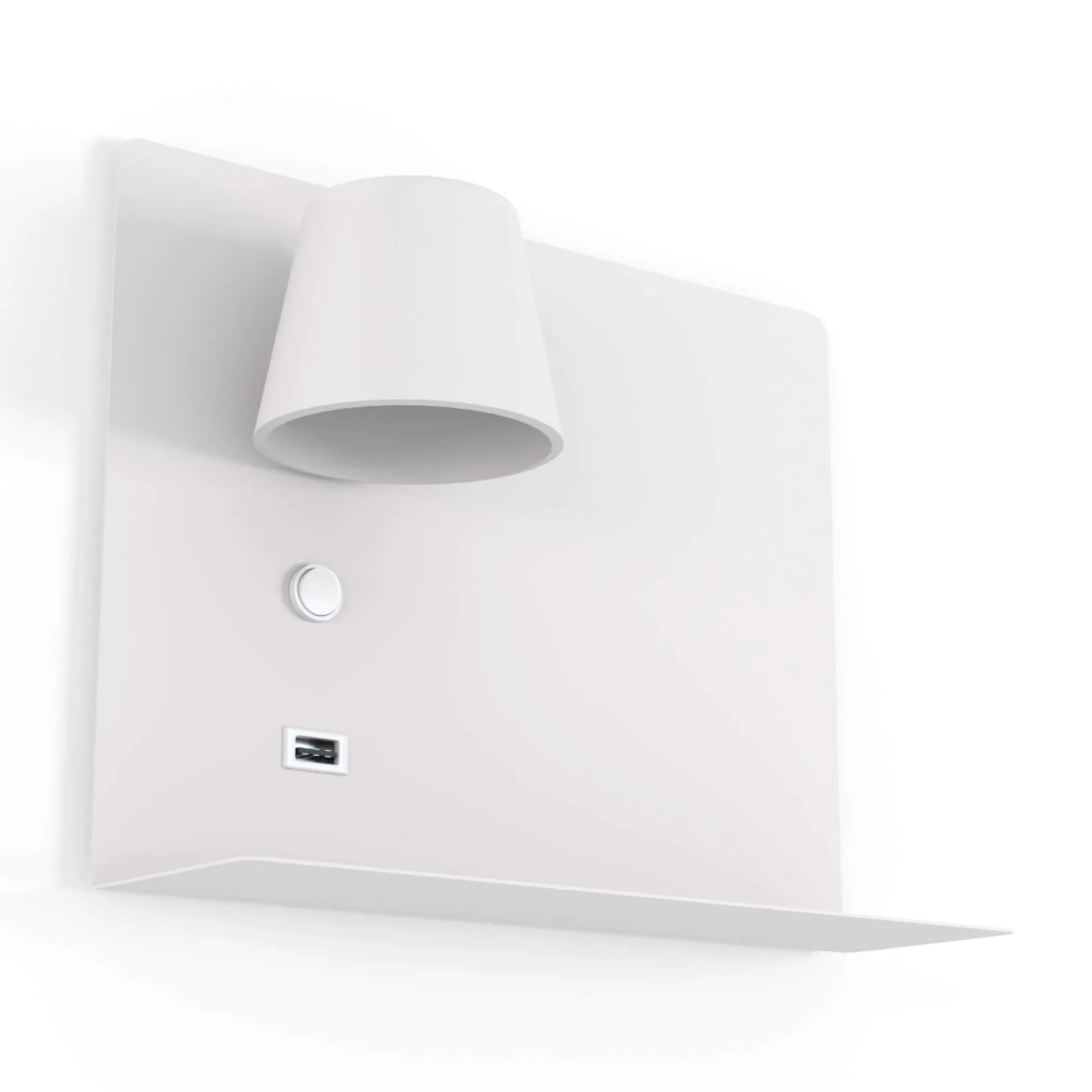 Aplique de pared para lectura con puerto USB "BASKOP" - 6W - Izquierda