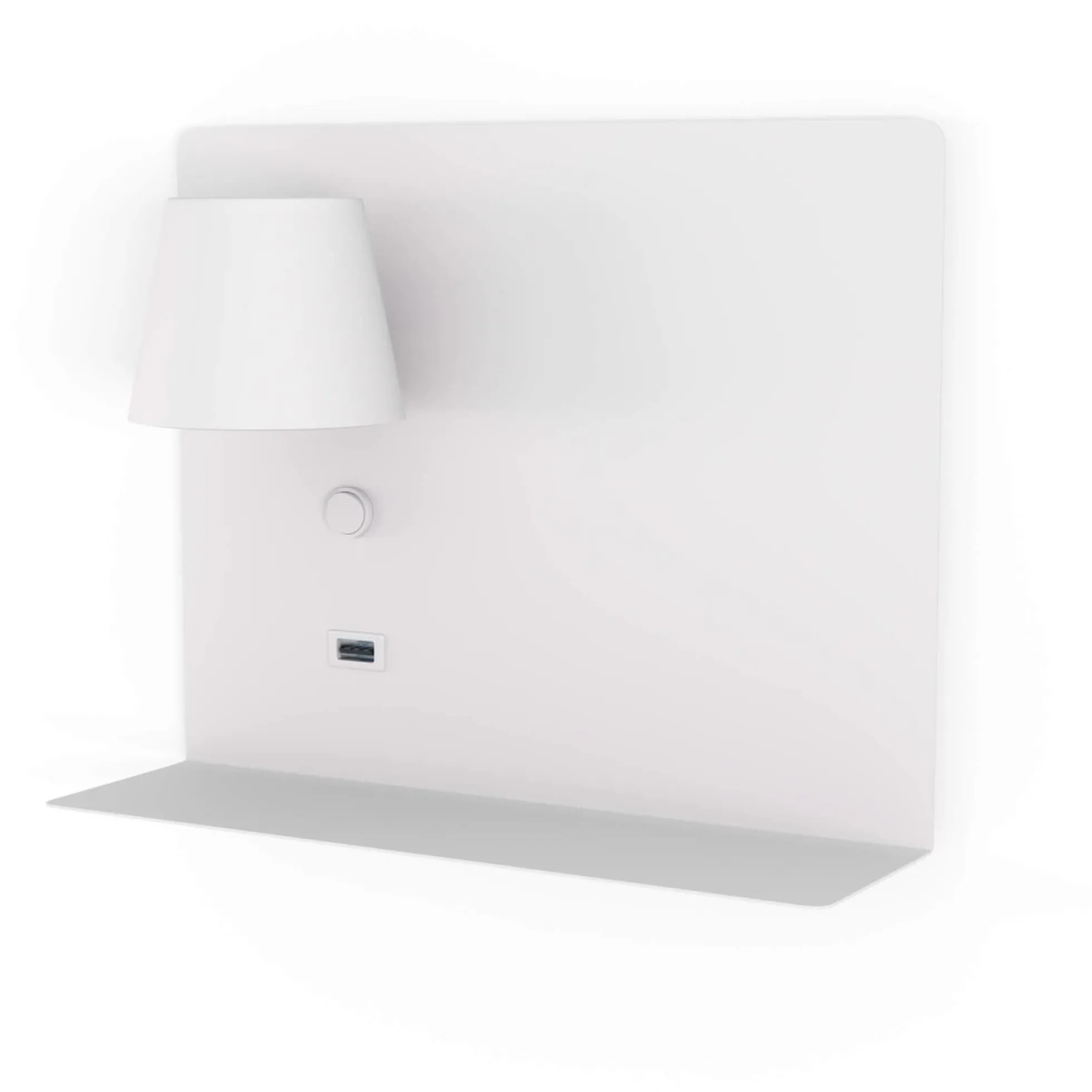 Aplique de pared para lectura con puerto USB "BASKOP" - 6W - Izquierda