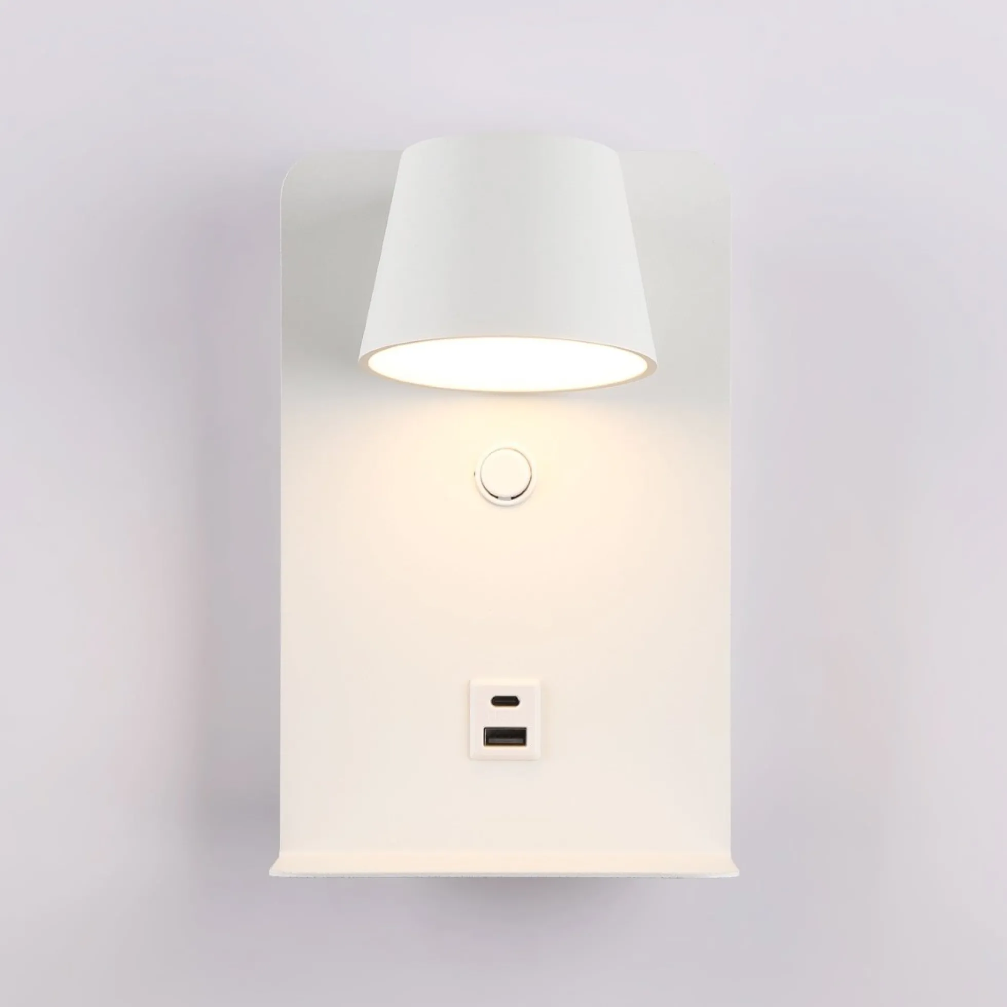 Aplique de pared para lectura "BASKOP" - Puerto USB + USB-C - 6W