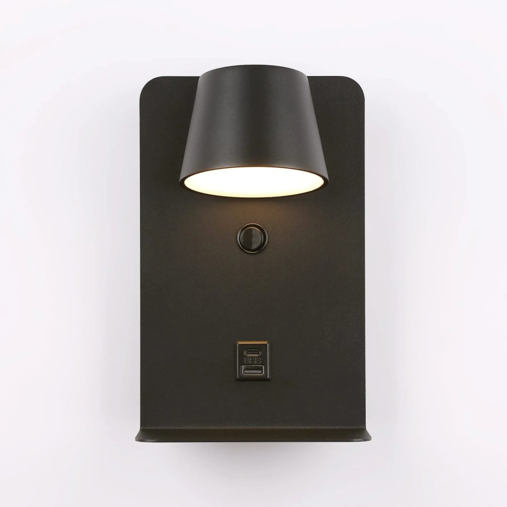Aplique de pared para lectura "BASKOP" - Puerto USB + USB-C - 6W