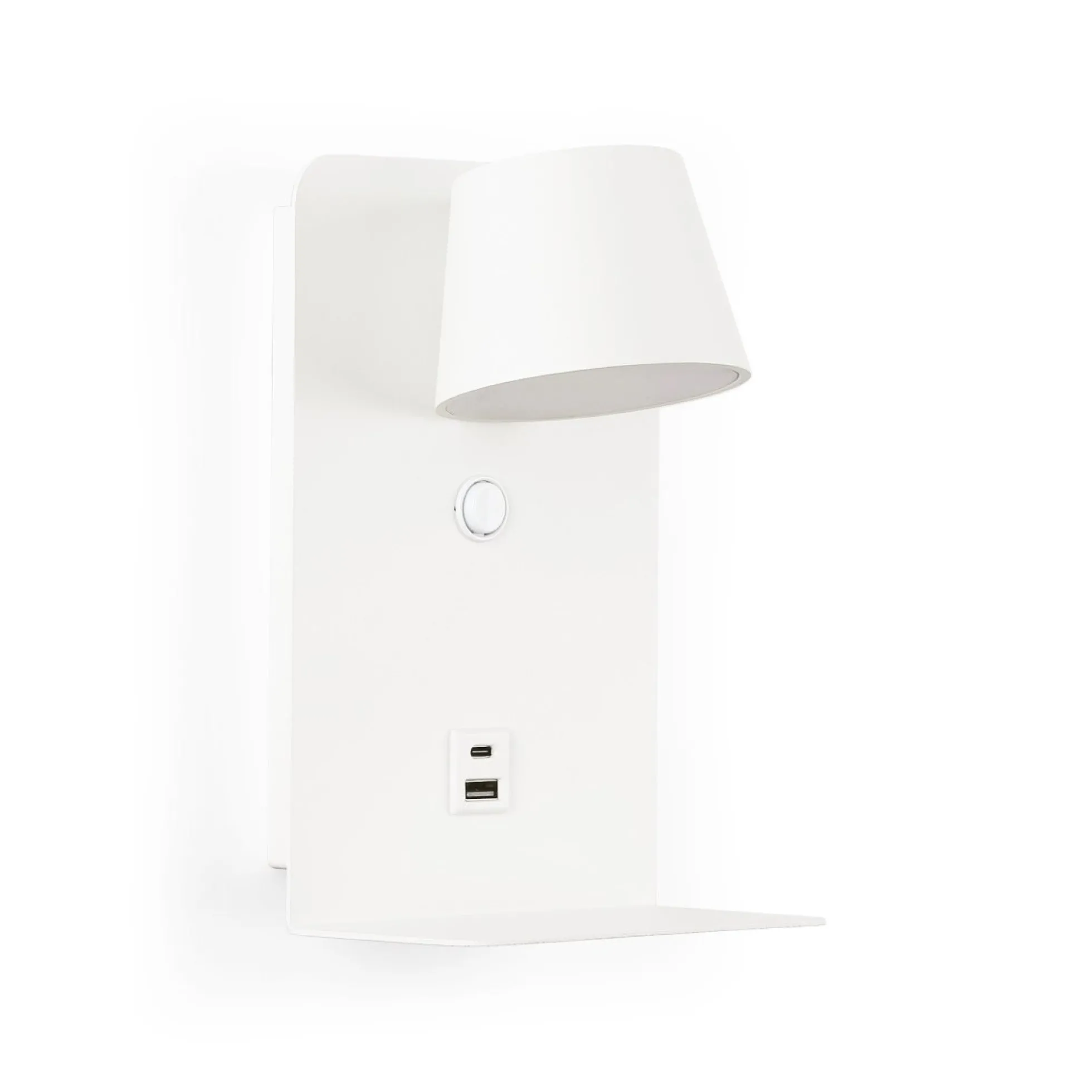 Aplique de pared para lectura "BASKOP" - Puerto USB + USB-C - 6W