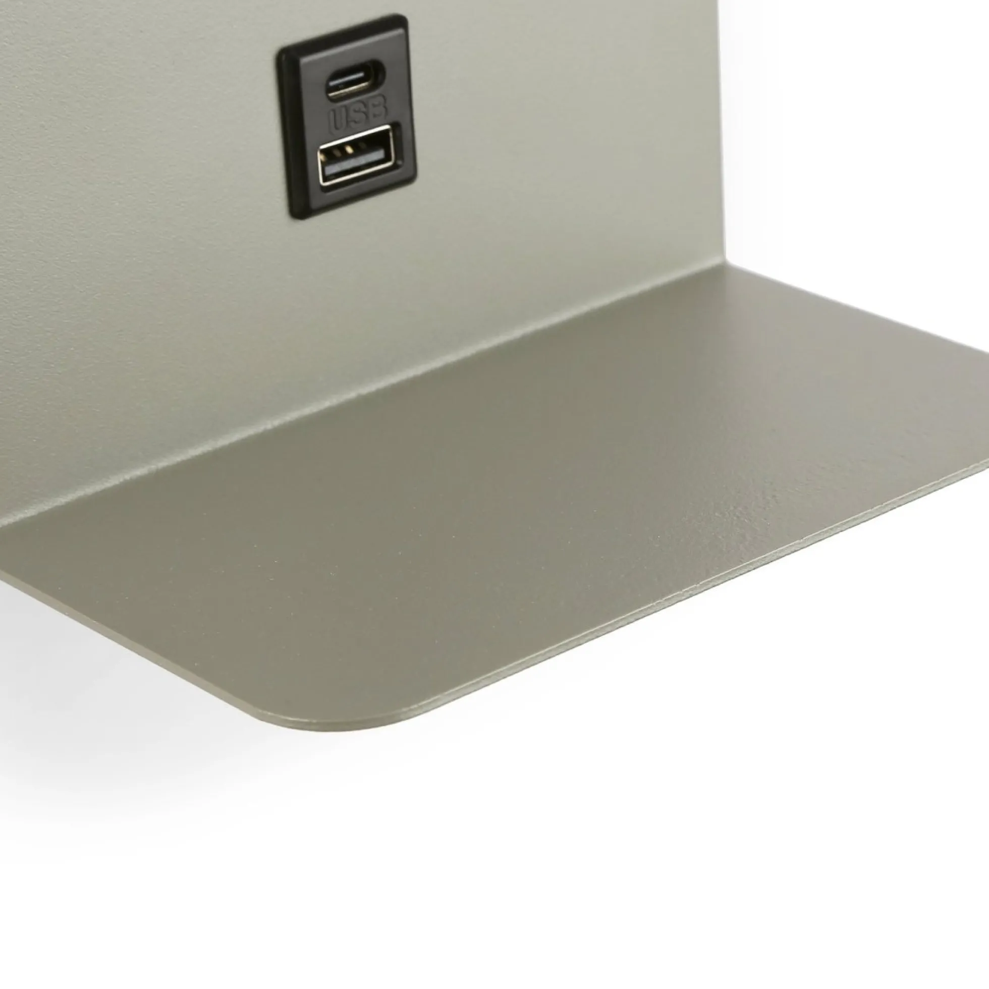 Aplique de pared para lectura "BASKOP" - Puerto USB + USB-C - 6W