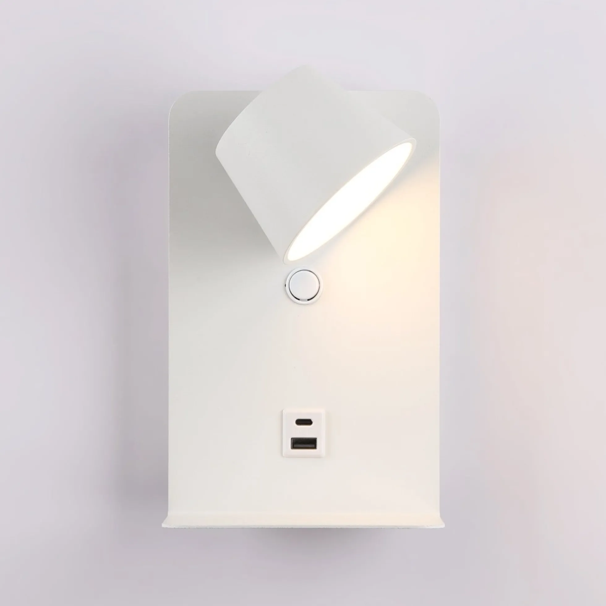 Aplique de pared para lectura "BASKOP" - Puerto USB + USB-C - 6W