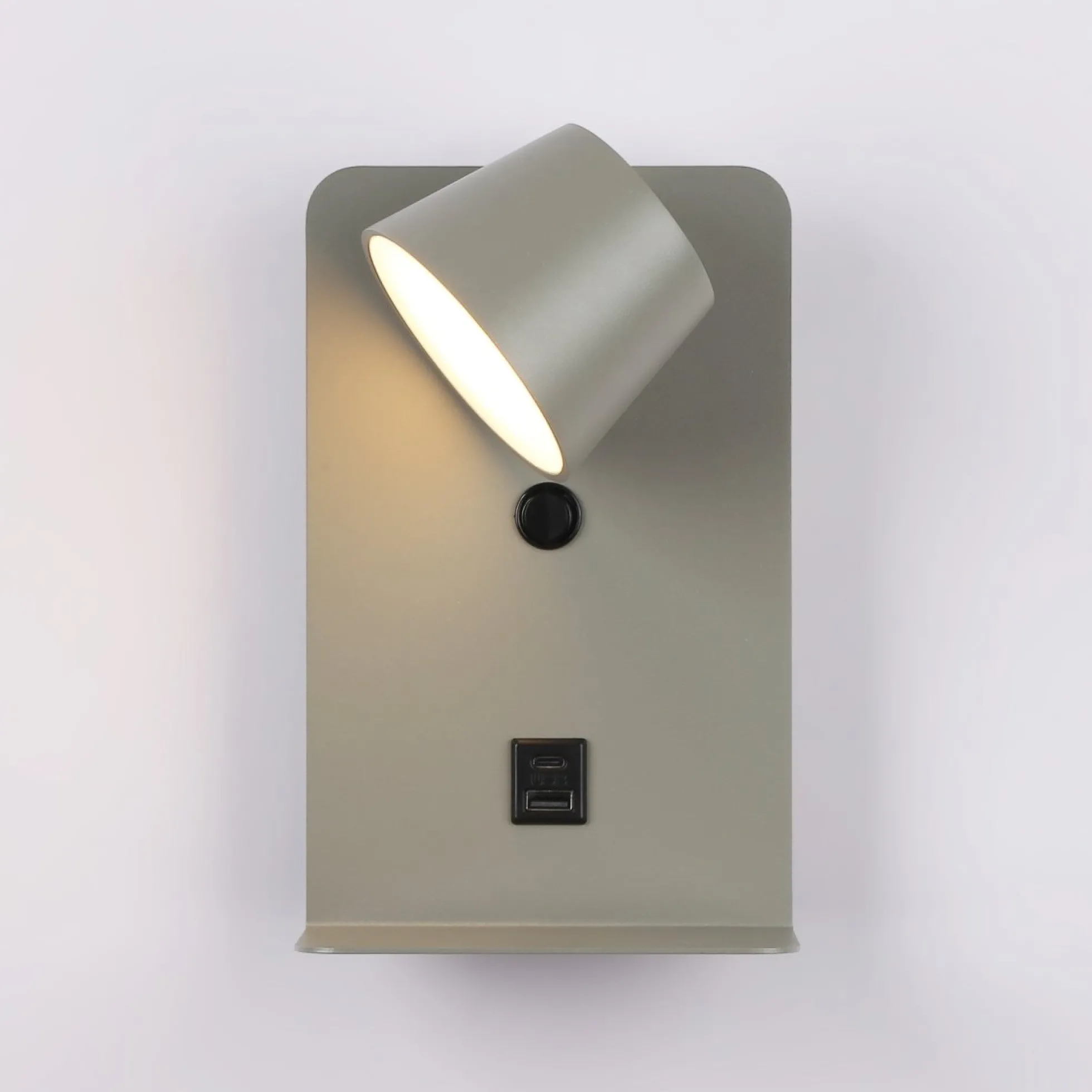 Aplique de pared para lectura "BASKOP" - Puerto USB + USB-C - 6W