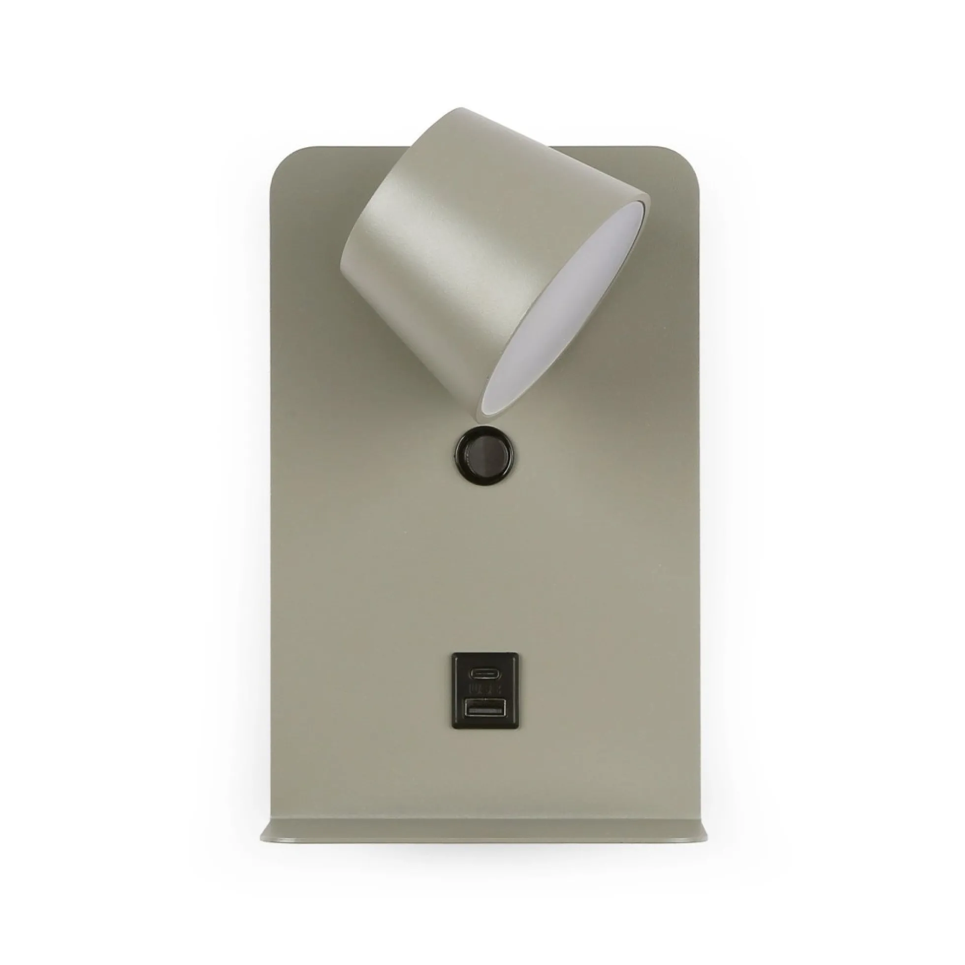 Aplique de pared para lectura "BASKOP" - Puerto USB + USB-C - 6W