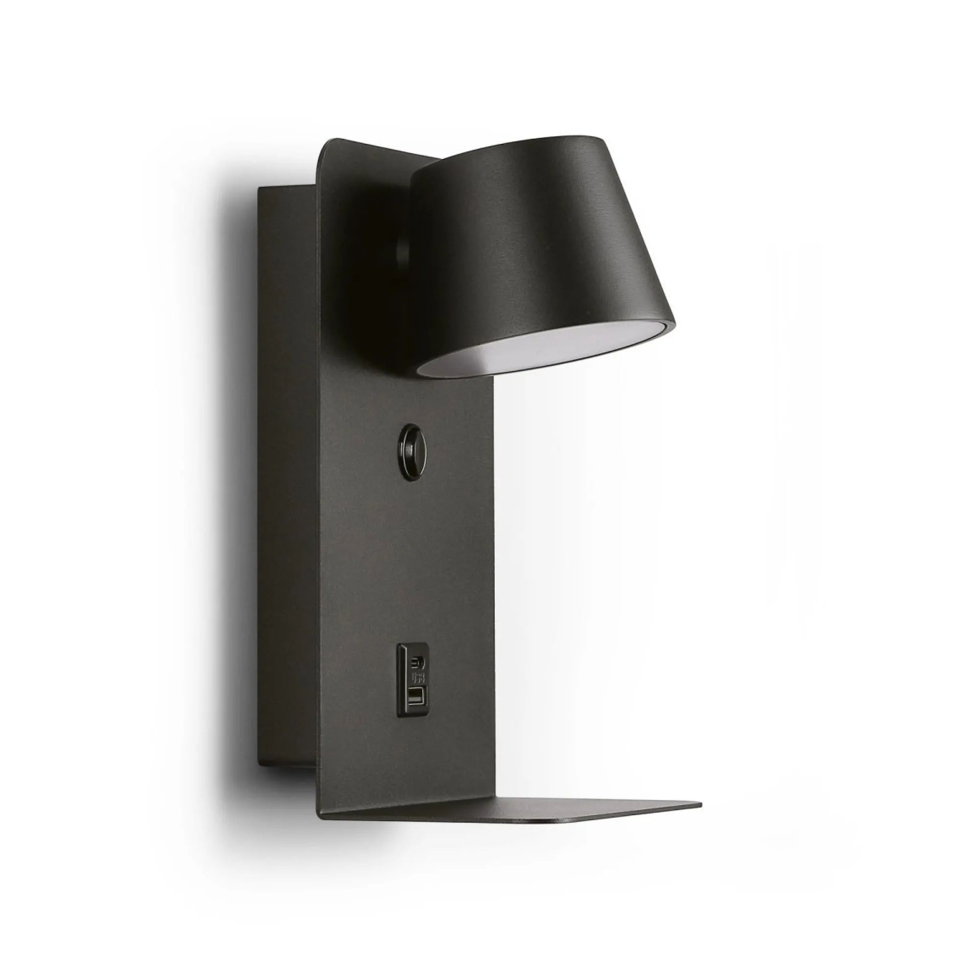 Aplique de pared para lectura "BASKOP" - Puerto USB + USB-C - 6W
