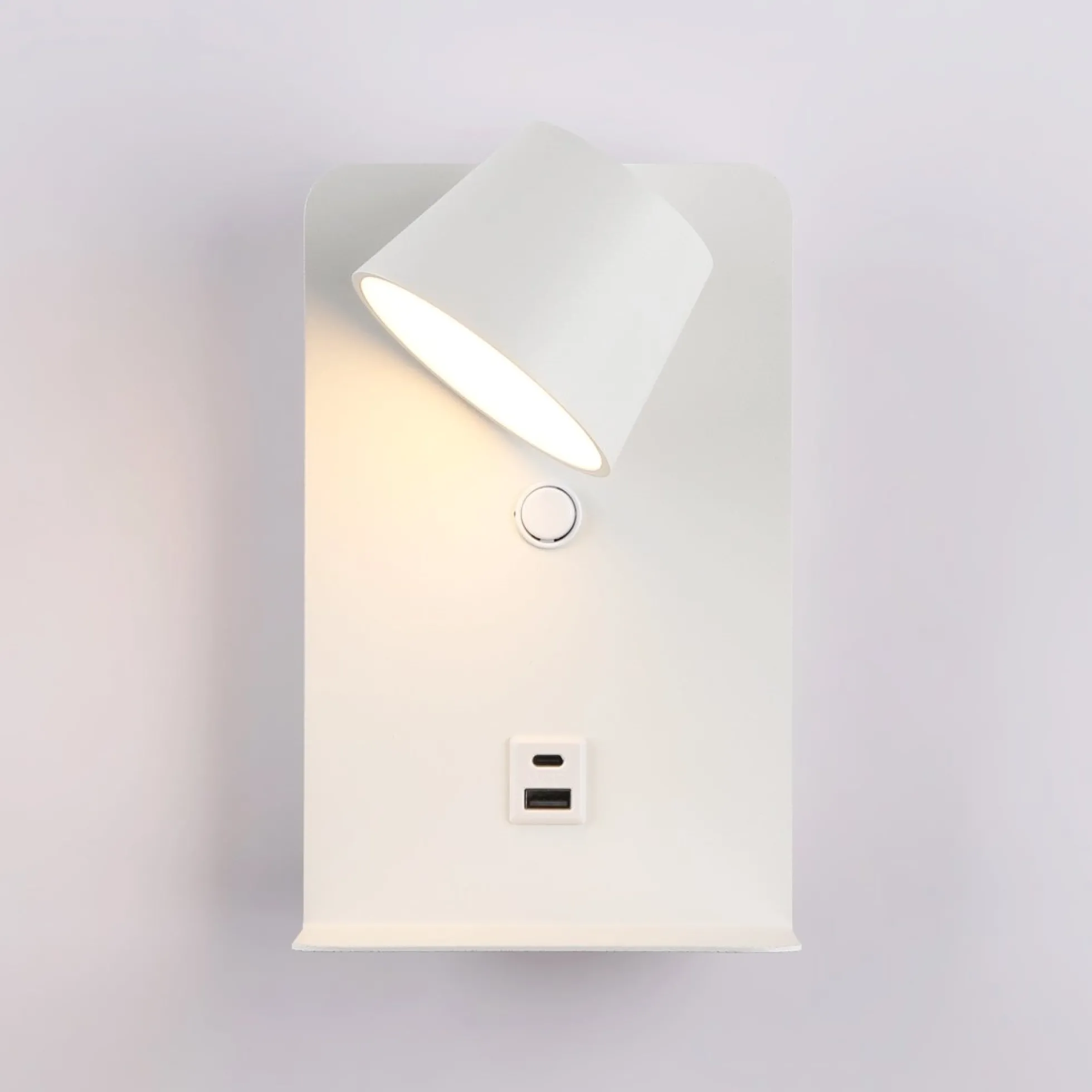 Aplique de pared para lectura "BASKOP" - Puerto USB + USB-C - 6W
