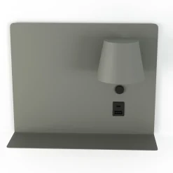 Aplique de pared para lectura con puerto USB y USBC