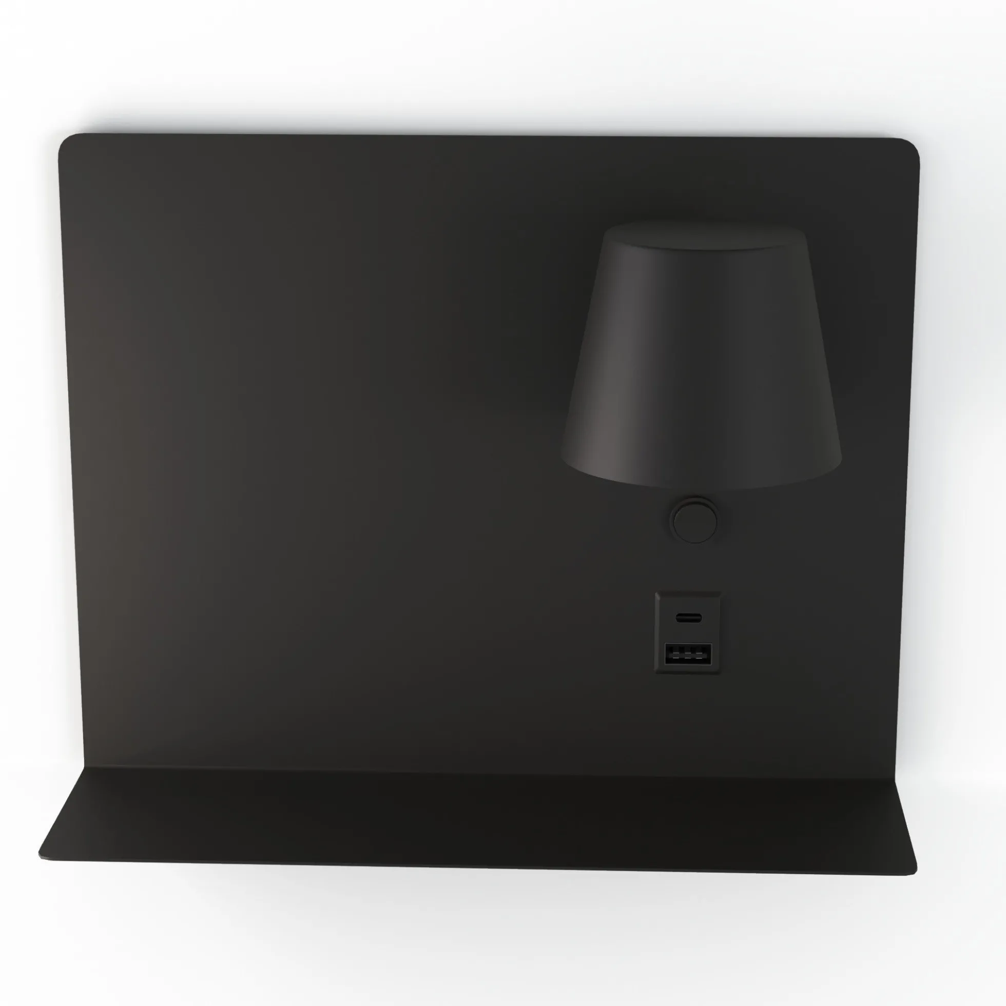 Aplique de pared para lectura con puerto USB y USBC "BASKOP" - 6W - Lado Derecho