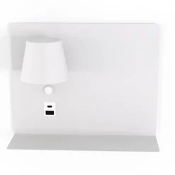 Aplique de pared para lectura con puerto USB y USBC