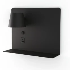 Aplique de pared para lectura con puerto USB y USBC