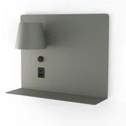 Aplique de pared para lectura con puerto USB y USBC