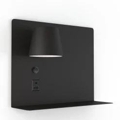 Aplique de pared para lectura con puerto USB y USBC