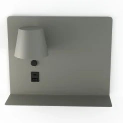 Aplique de pared para lectura con puerto USB y USBC