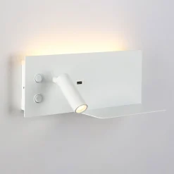 Aplique de pared para lectura con puerto USB