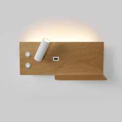 Aplique de pared para lectura con puerto USB