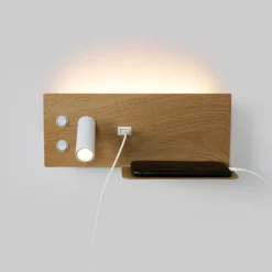 Aplique de pared para lectura con puerto USB