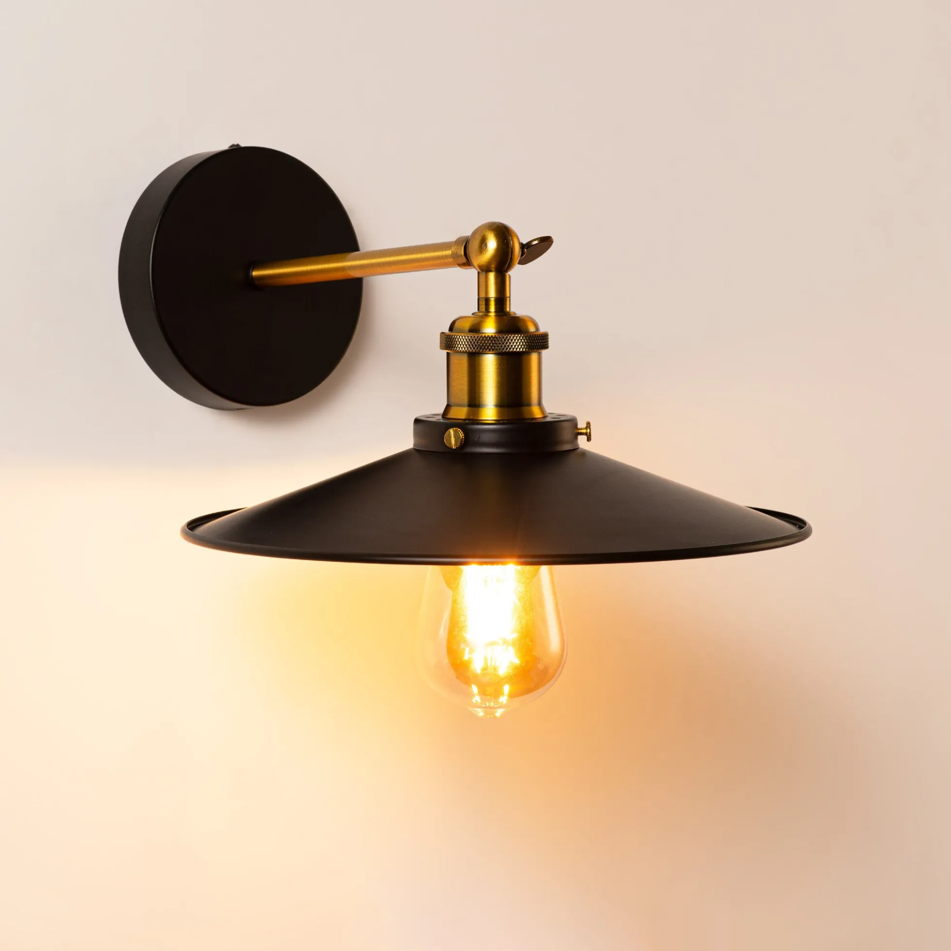 Aplique de pared retro "CLOCK WORK" - E27