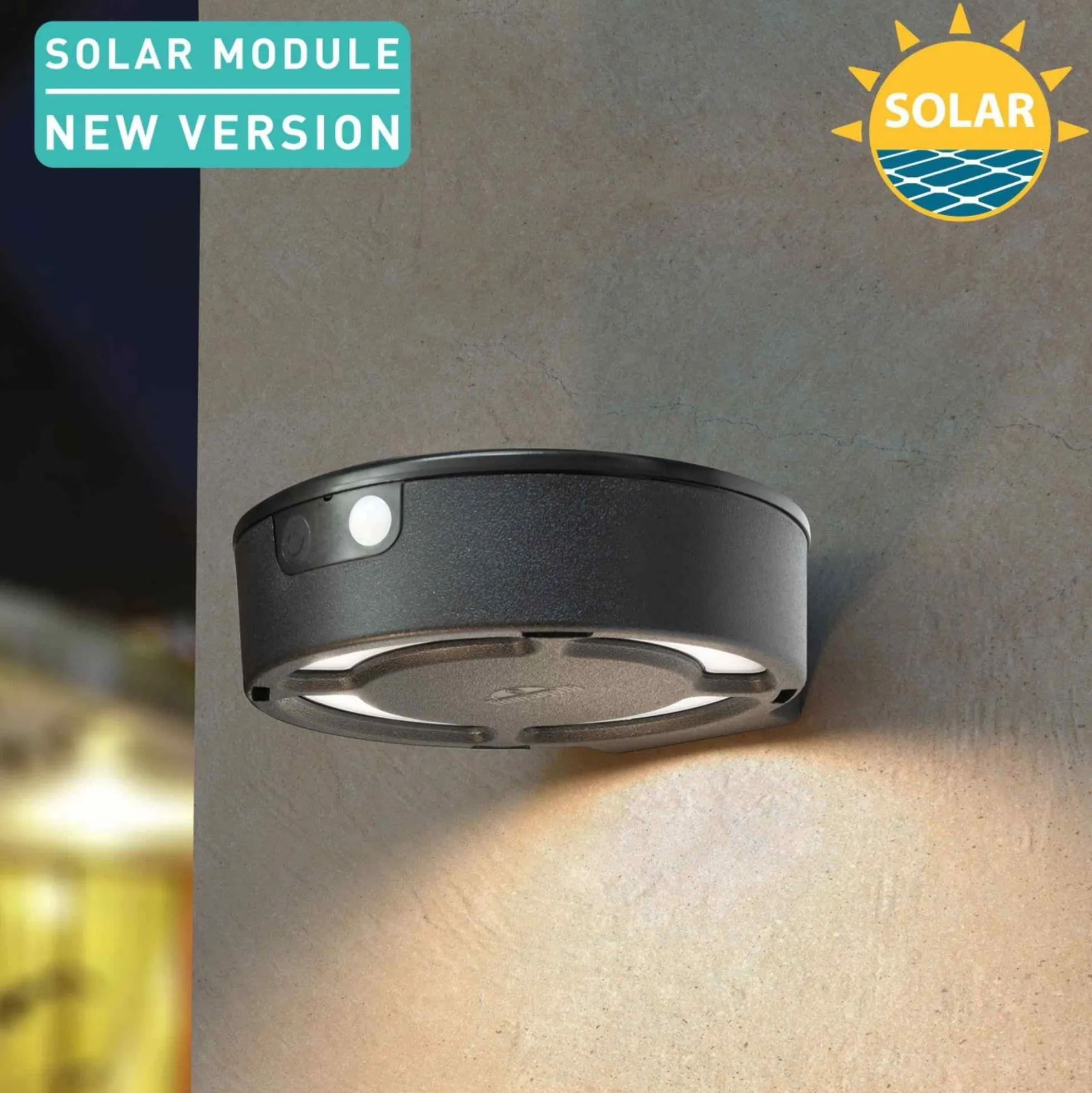 Aplique de pared solar "FORTUNATO" FUMAGALLI - Sensor PIR - 4000K - 2 modos de funcionamiento