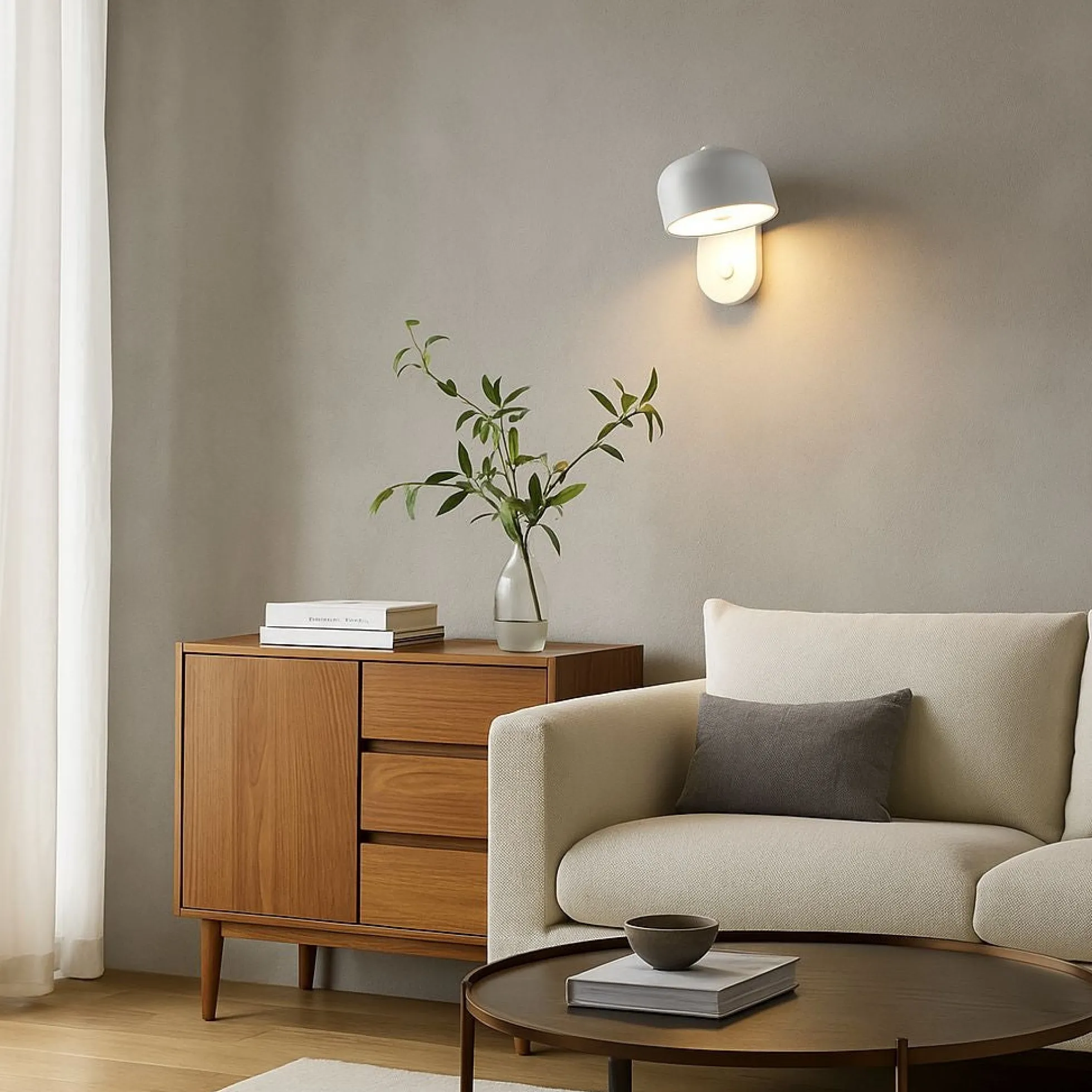Aplique de pared "TAN" - 9W - 2800K
