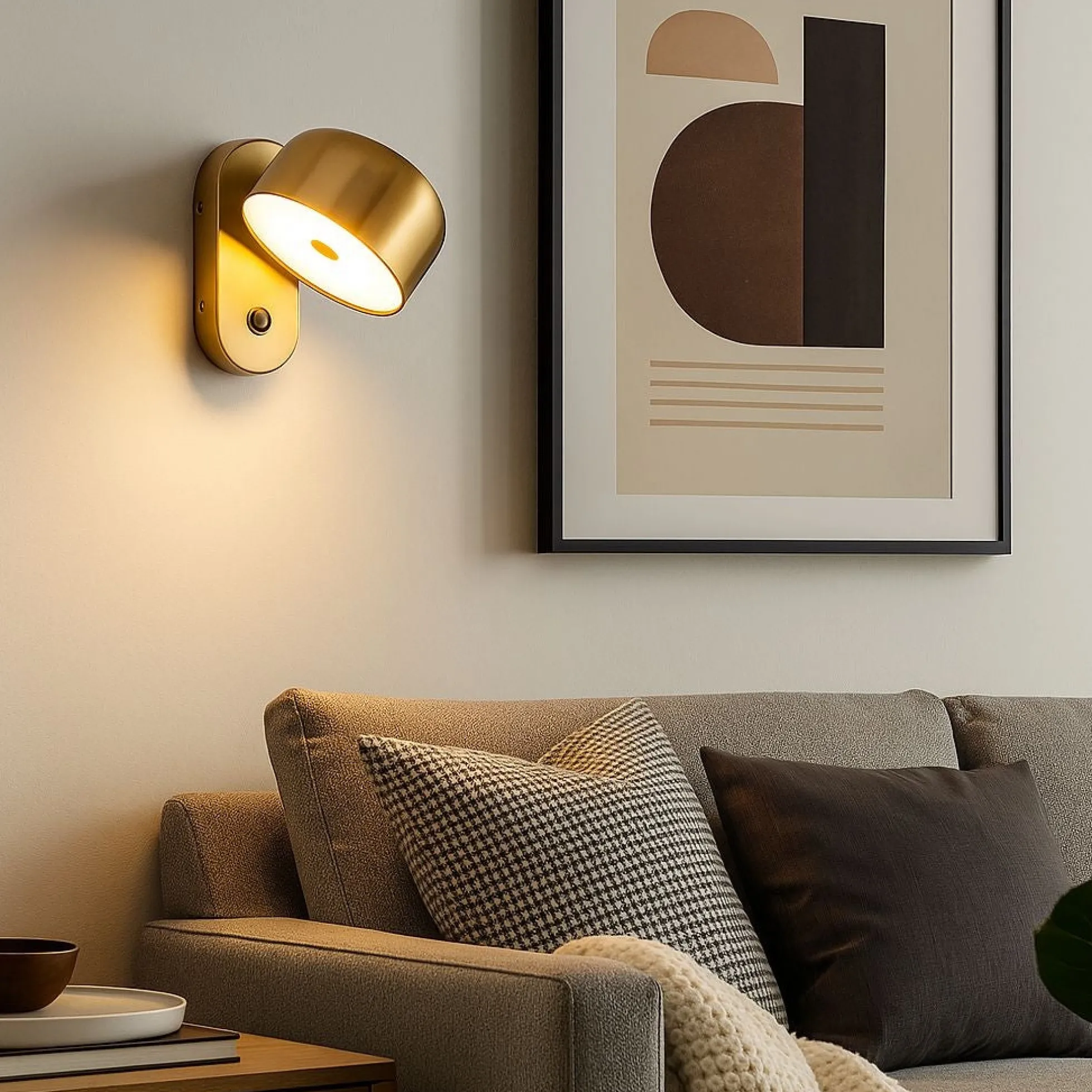 Aplique de pared "TAN" - 9W - 2800K