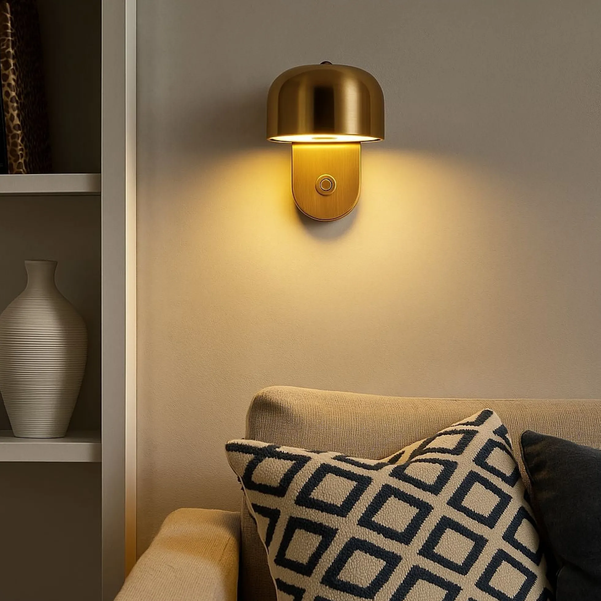 Aplique de pared "TAN" - 9W - 2800K